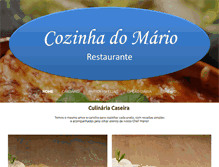 Tablet Screenshot of cozinhadomario.com.br